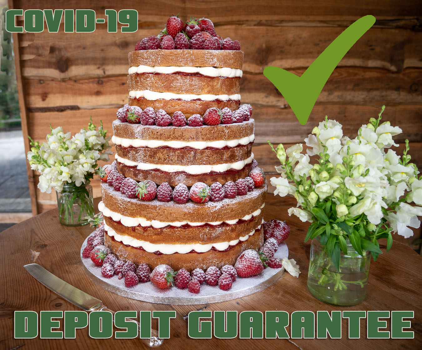 covid-19 wedding cake deposit guarantee